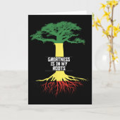 Black History Month Pride African American History Kaart (Gele Bloem)