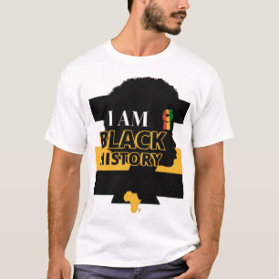 Black History Month Pride-ontwerp met Afrikaanse k T-shirt