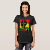 Black History Month Queen Melanin Afro African Pri T-shirt (Voorkant volledig)