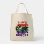 Black History Month Rainbow World Map Unity Change Tote Bag (Achterkant)