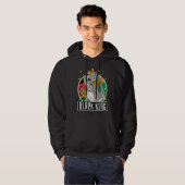 Black History Month Rex Dinosaur Black King Dino B Hoodie (Voorkant volledig)