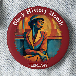 Black History Month Rosa Parks Pinback Button