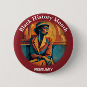 Black History Month Rosa Parks Pinback Button (Voorkant)