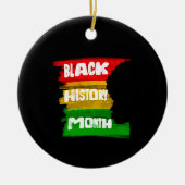 Black History Month Silhouette Keramisch Ornament (Voorkant)