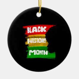 Black History Month Silhouette Keramisch Ornament
