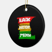 Black History Month Silhouette Keramisch Ornament (Links)