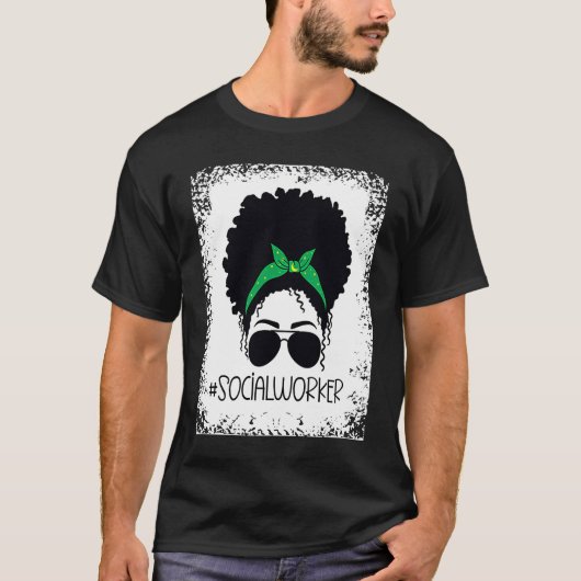 Black History Month Social Worker Black Education T-shirt (Voorkant)
