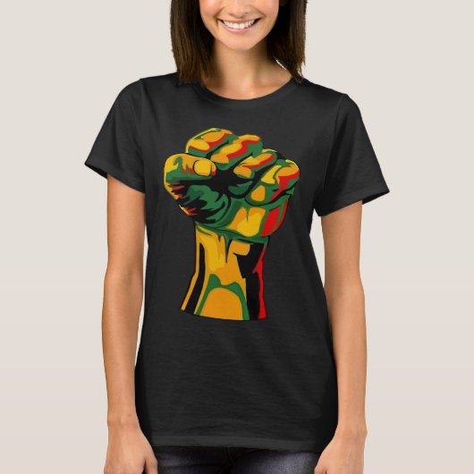 Black History Month Strong African For Women Men T-shirt (Voorkant)