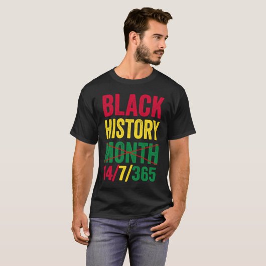 Black History Month T-shirt (Voorkant volledig)