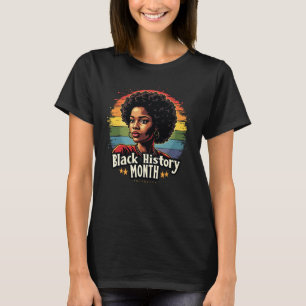 Black History Month T-shirt - Trotse zwarte vrouw 