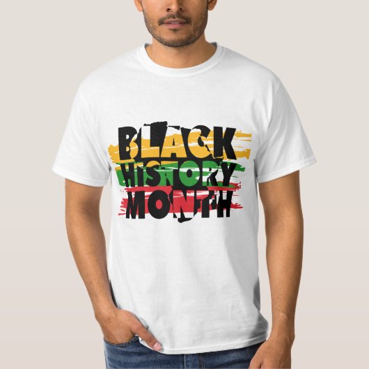 Black History Month Tribute Mannen T-shirt (Voorkant)