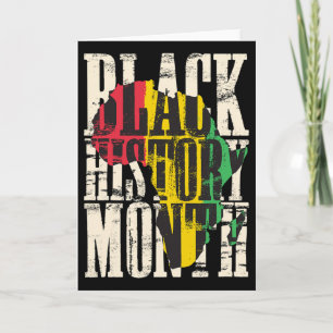 Black History Month Trots Afrikaanse Kaart Kleuren