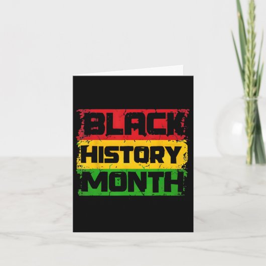 Black History Month Trots Ik ben Black History Mon Kaart (Voorkant)