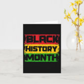 Black History Month Trots Ik ben Black History Mon Kaart (Gele Bloem)