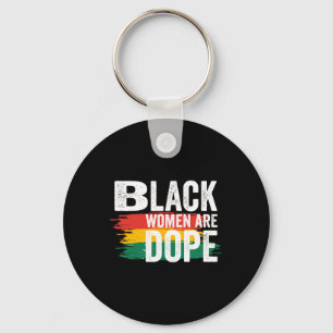 Black History Month Trots op Zwarte Zwarte Vrouwen Sleutelhanger
