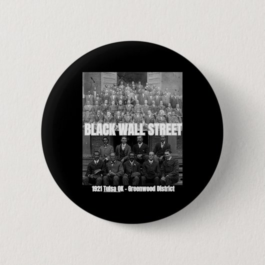 Black History Month - Tusla - grondleggers van de  Ronde Button 5,7 Cm (Voorkant)
