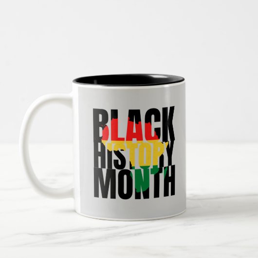 Black History Month Tweekleurige Koffiemok (Links)