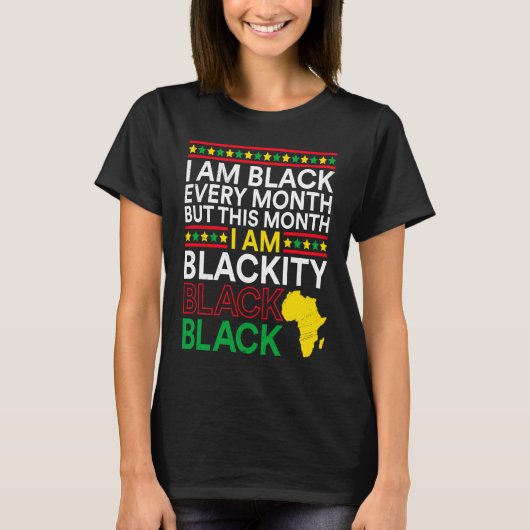 Black History Month USA History America African T-shirt (Voorkant)