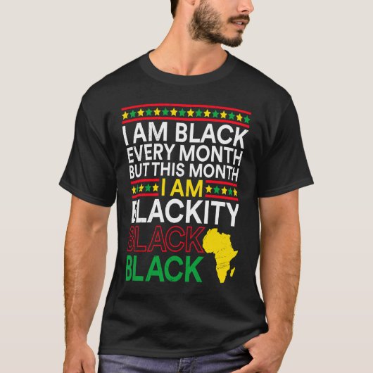 Black History Month USA History America African T-shirt (Voorkant)