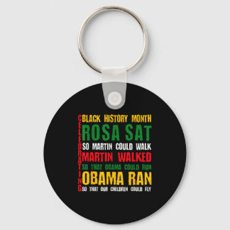 Black History Month vieren Rosa zat zo Martin Sleutelhanger