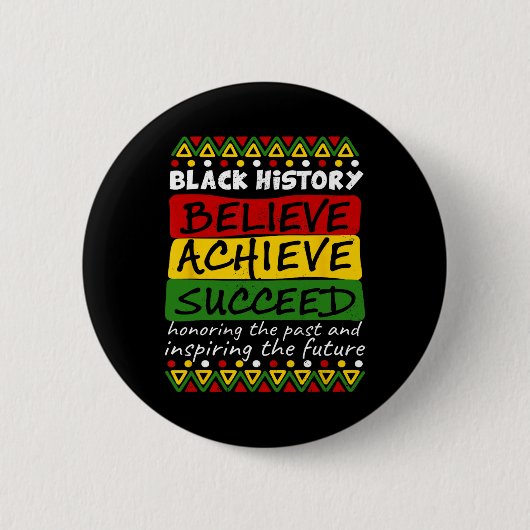Black History Month-viering Afro-Amerikaanse H Ronde Button 5,7 Cm (Voorkant)