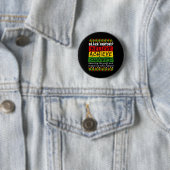 Black History Month-viering Afro-Amerikaanse H Ronde Button 5,7 Cm (In situ)