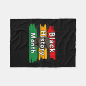 Black History Month viert de opkomst samen 1 Fleece Deken (Voorkant (Horizontaal))