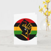 Black History Month viert de opkomst samen 1 Kaart (Gele Bloem)