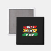 Black History Month viert de opkomst samen 1 Magneet (Voorkant / Achterkant)