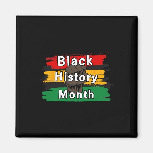 Black History Month viert de opkomst samen 1 Magneet (Voorkant)