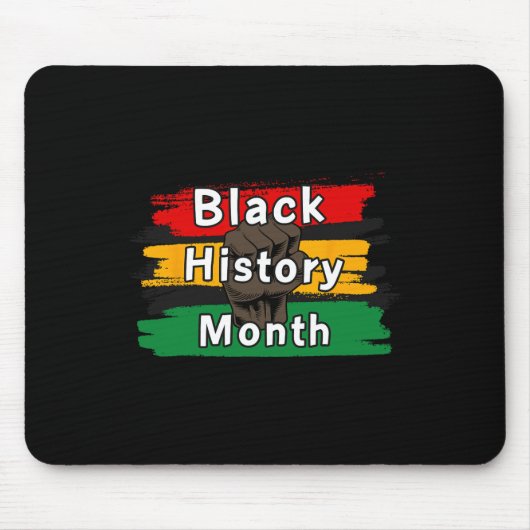 Black History Month viert de opkomst samen 1 Muismat (Voorkant)