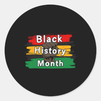 Black History Month viert de opkomst samen 1 Ronde Sticker
