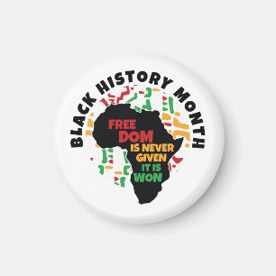 Black History Month Vrijheid wordt nooit gegeven, Magneet