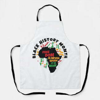 Black History Month Vrijheid wordt nooit gegeven, Schort