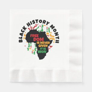 Black History Month Vrijheid wordt nooit gegeven, Servet