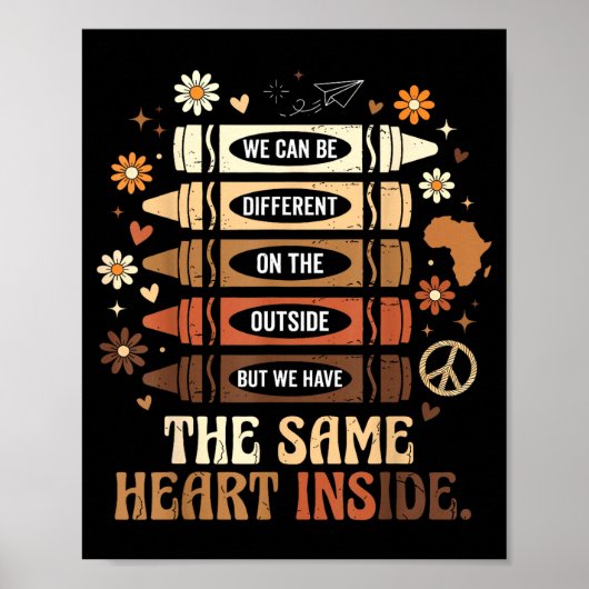 Black History Month We hebben hetzelfde hart binne Poster (Voorkant)