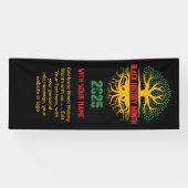 BLACK HISTORY MONTH Welkomstconferentie Spandoek (Horizontaal)