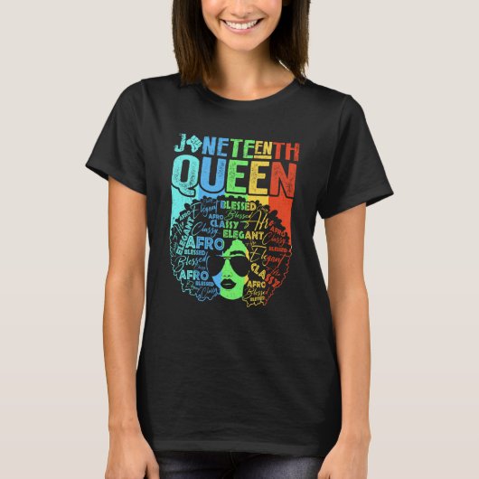 Black History Month Women Educated Strong Black Qu T-shirt (Voorkant)