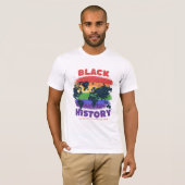 Black History Month , World Map Unity Change T-shirt (Voorkant volledig)