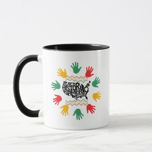 Black History Month, zwarte geschiedenis mok 11oz (Links)