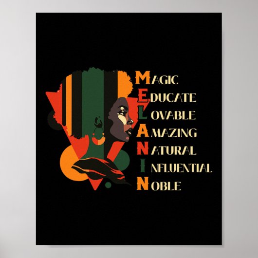 Black History Month Zwarte Koningin Onderwijs Vrou Poster (Voorkant)
