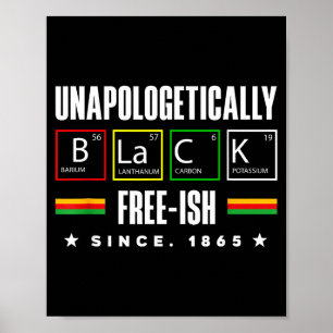 Black History Month Zwarte Scheikundige Periodiek Poster