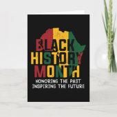 Black History Months African Continent Kaart (Voorkant)