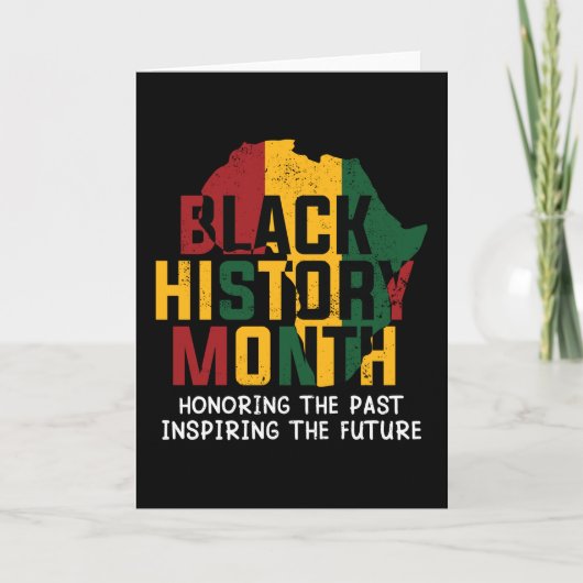 Black History Months African Continent Kaart (Voorkant)
