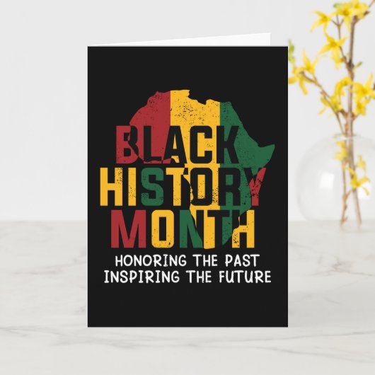 Black History Months African Continent Kaart (Gele Bloem)