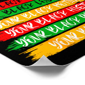 Black History Never Apologize For Your Blackness M Poster (Hoek)
