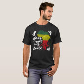 Black History Never Forget Your African Roots Mela T-shirt (Voorkant volledig)