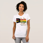 Black History Never Stops BHM Graphic Tee T-shirt (Voorkant volledig)