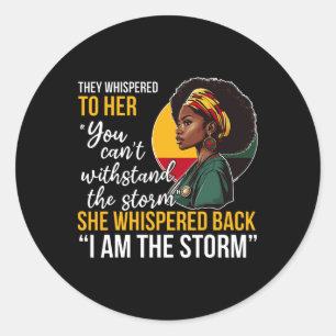 Black History Nursing Proud Afro-Amerikaanse verpl Ronde Sticker