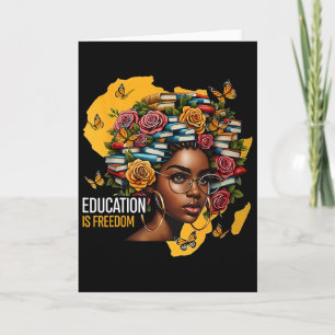 Black History Onderwijs Is Vrijheid Boeken Leraar Kaart